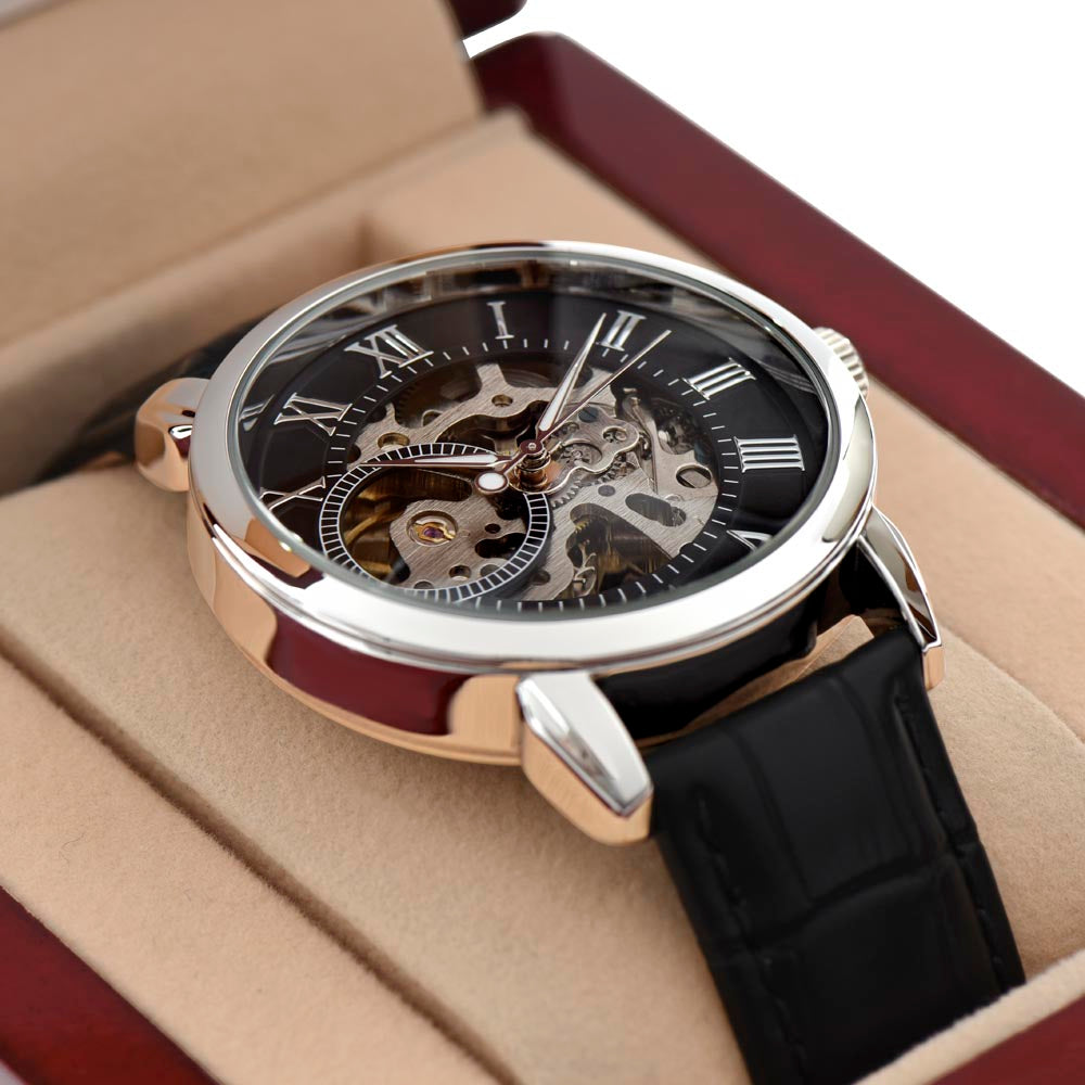 Spartan Skeleton Automatikuhr Herren – Skelett Uhr Geschenk für Mann