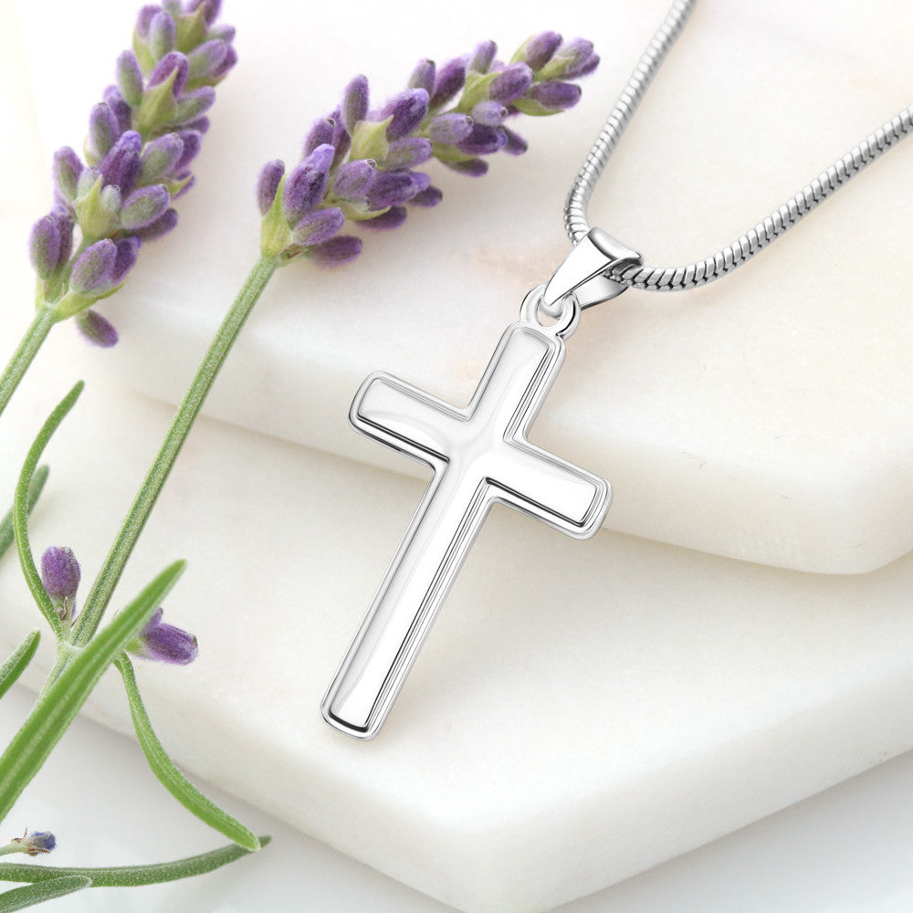 Kreuz Halskette aus Edelstahl – elegantes Geschenk für sie mit Bedeutung für Glaube und Stärke