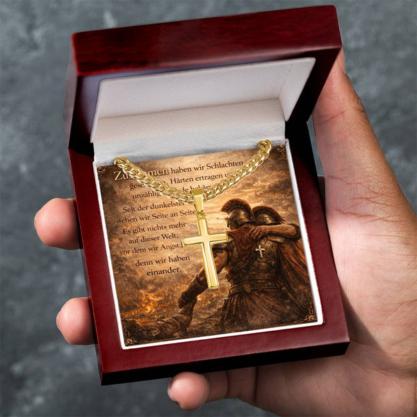 Starke Bruder Kreuzkette Gold