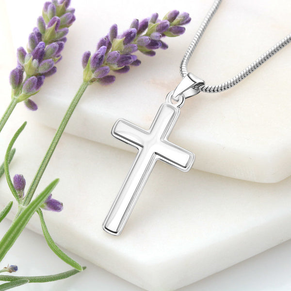 Herzenskreuz Geschenk Kette