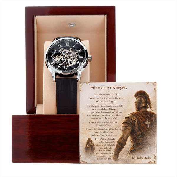 Spartan Skelett Zeitmesser Klassik Eleganz Signatur
